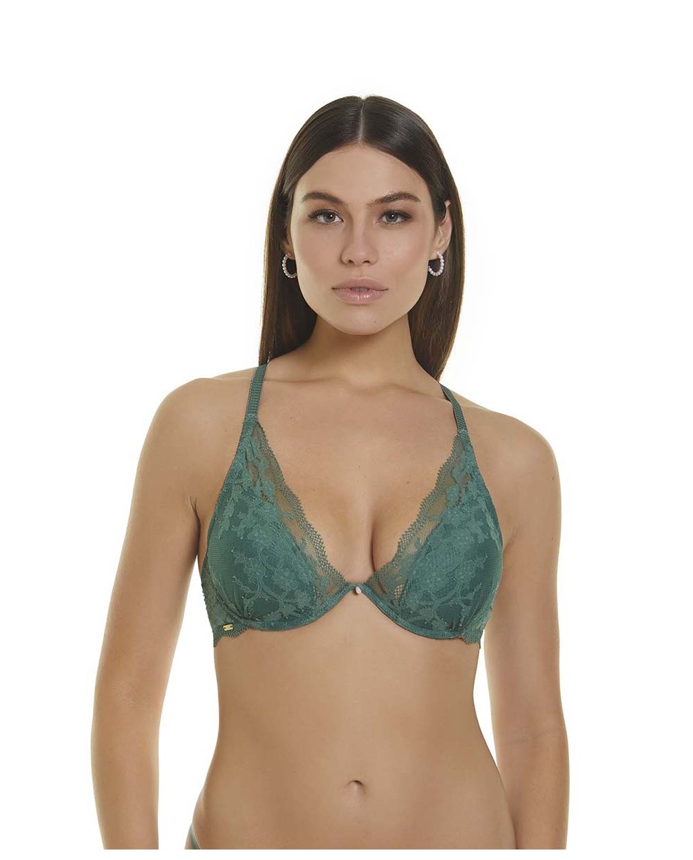 STRAPLESS PUSH UP BRA WITH CONTINUOUS UNDERWIRE