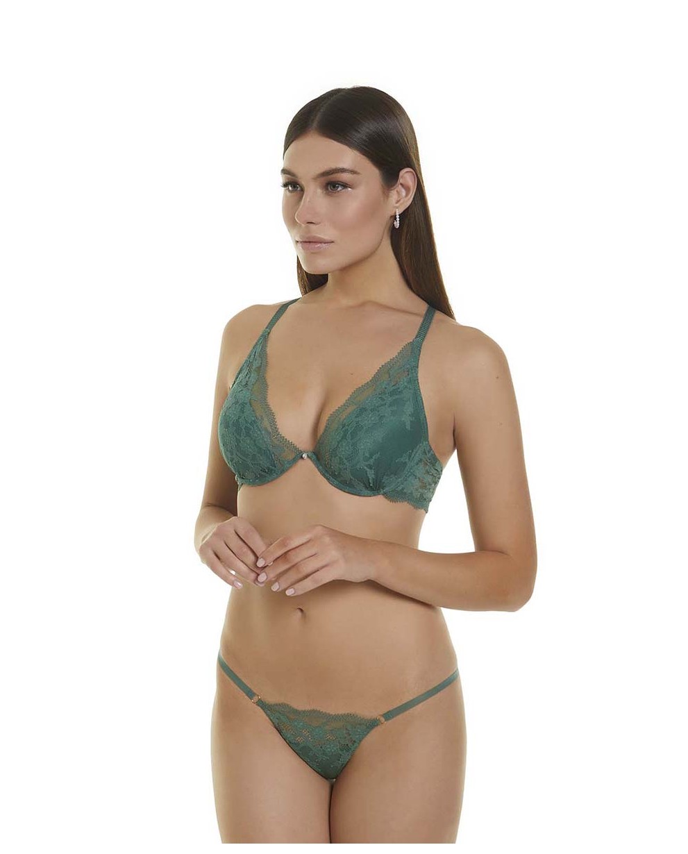 STRAPLESS PUSH UP BRA WITH CONTINUOUS UNDERWIRE