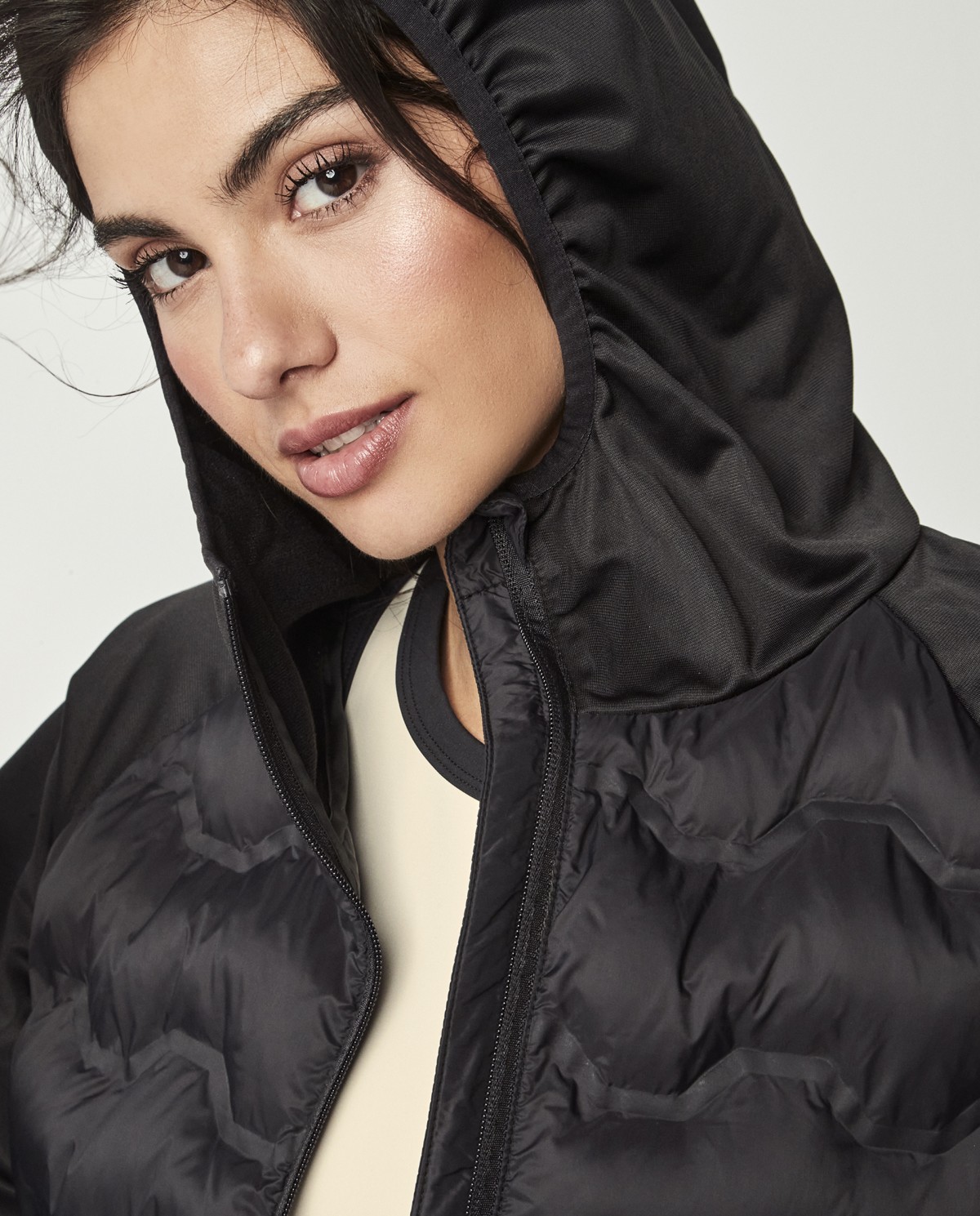 DOWN JACKET WITH HOOD BY PILAR RUBIO