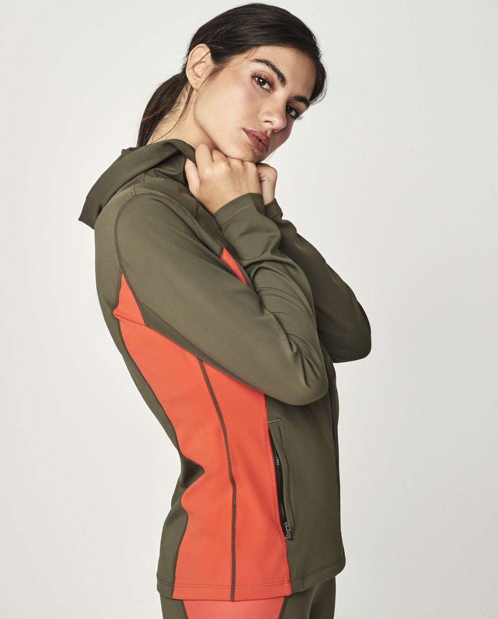 HOODED SPORTS JACKET BY PILAR RUBIO