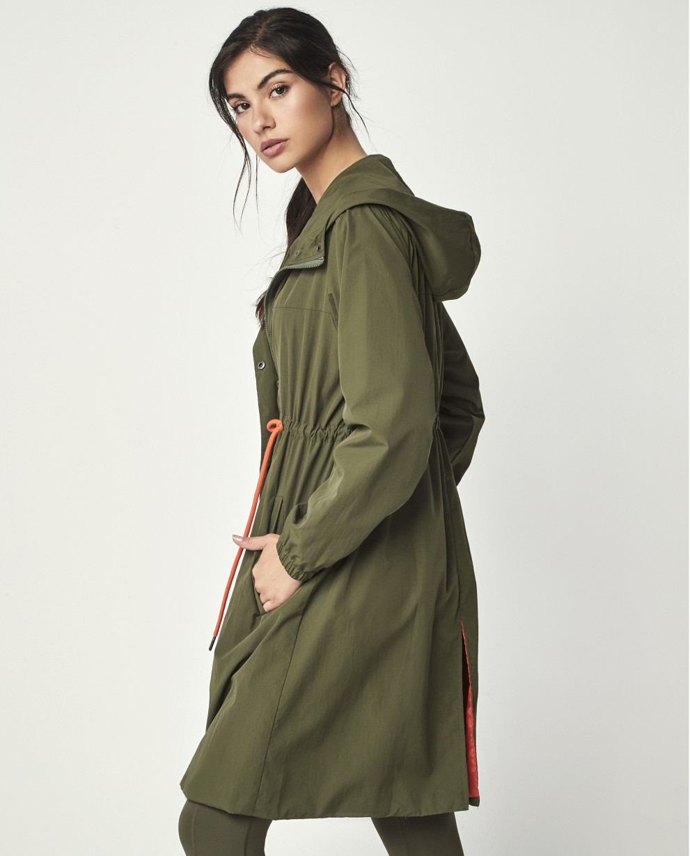 LONG WIND BREAKER JACKET BY PILAR RUBIO