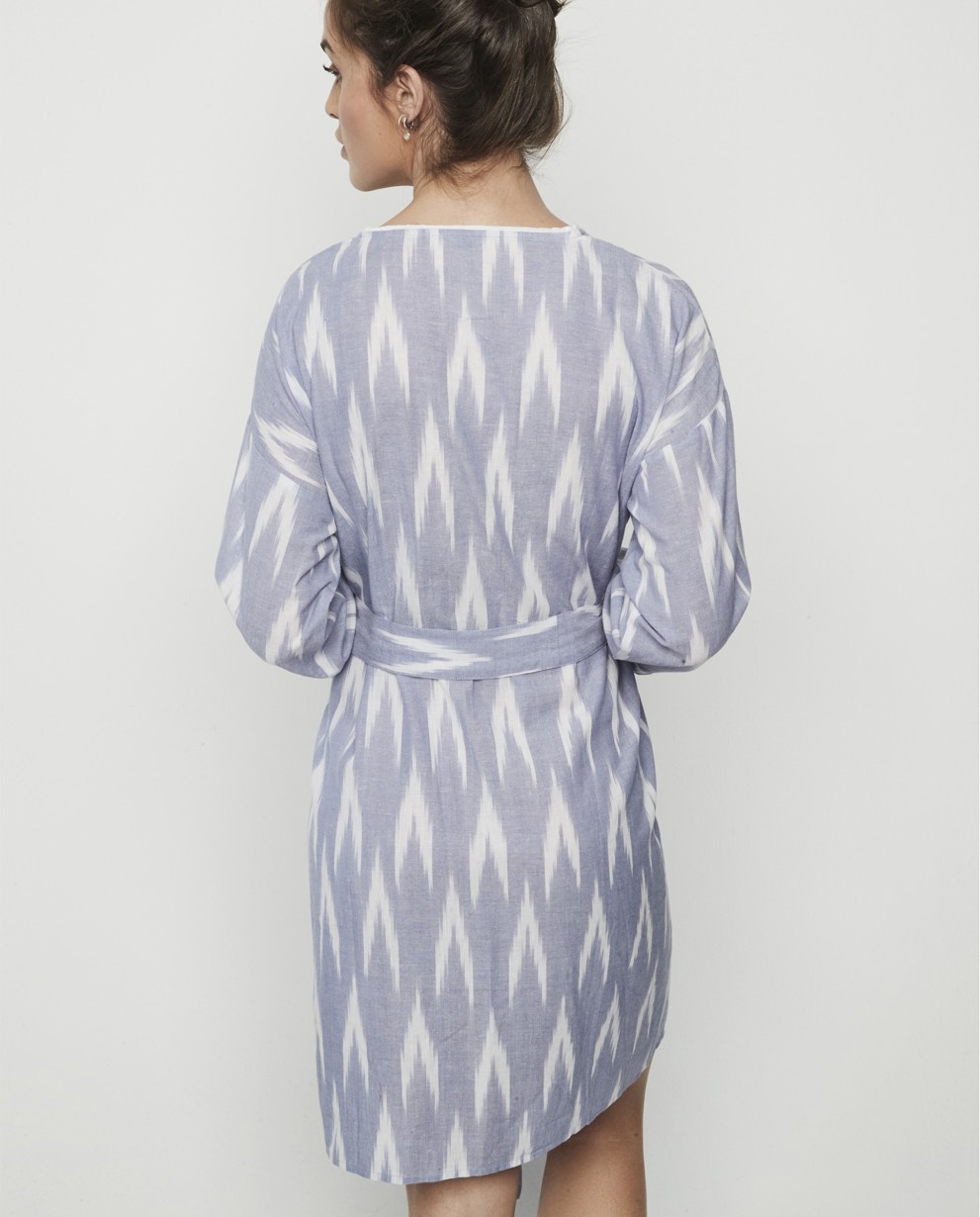 CROSSED DRESSING GOWN