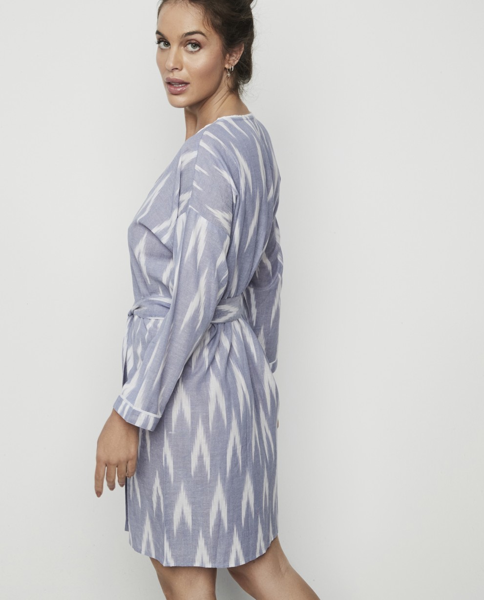 CROSSED DRESSING GOWN