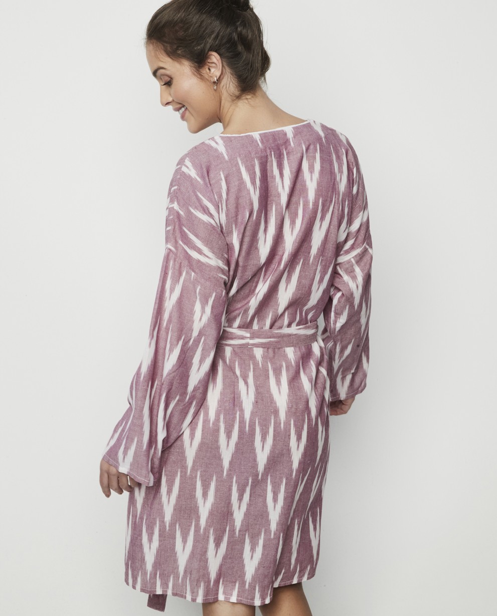 CROSSED DRESSING GOWN