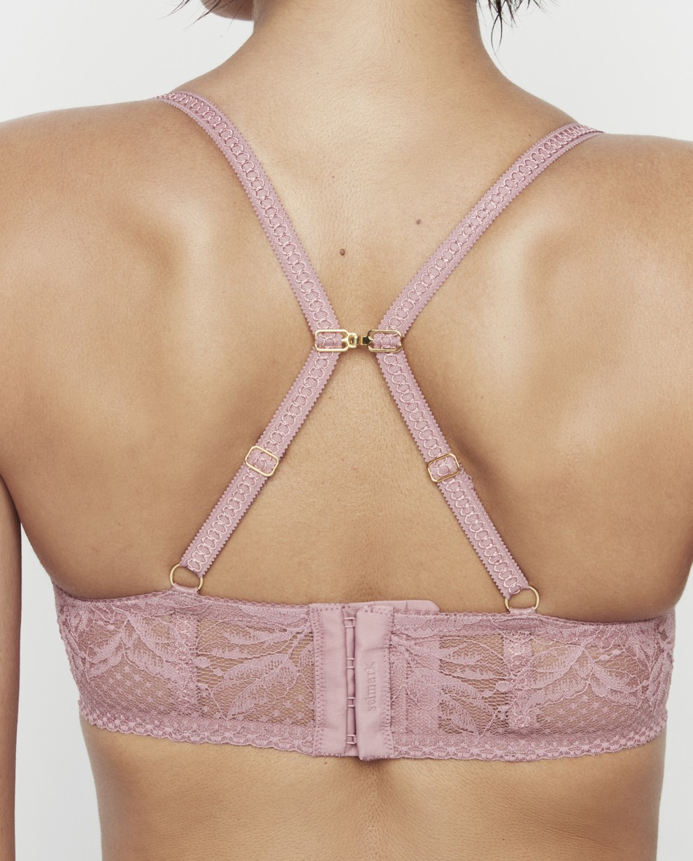 DEEP-CUT BRA WITH UNDERWIRE AND FOAM