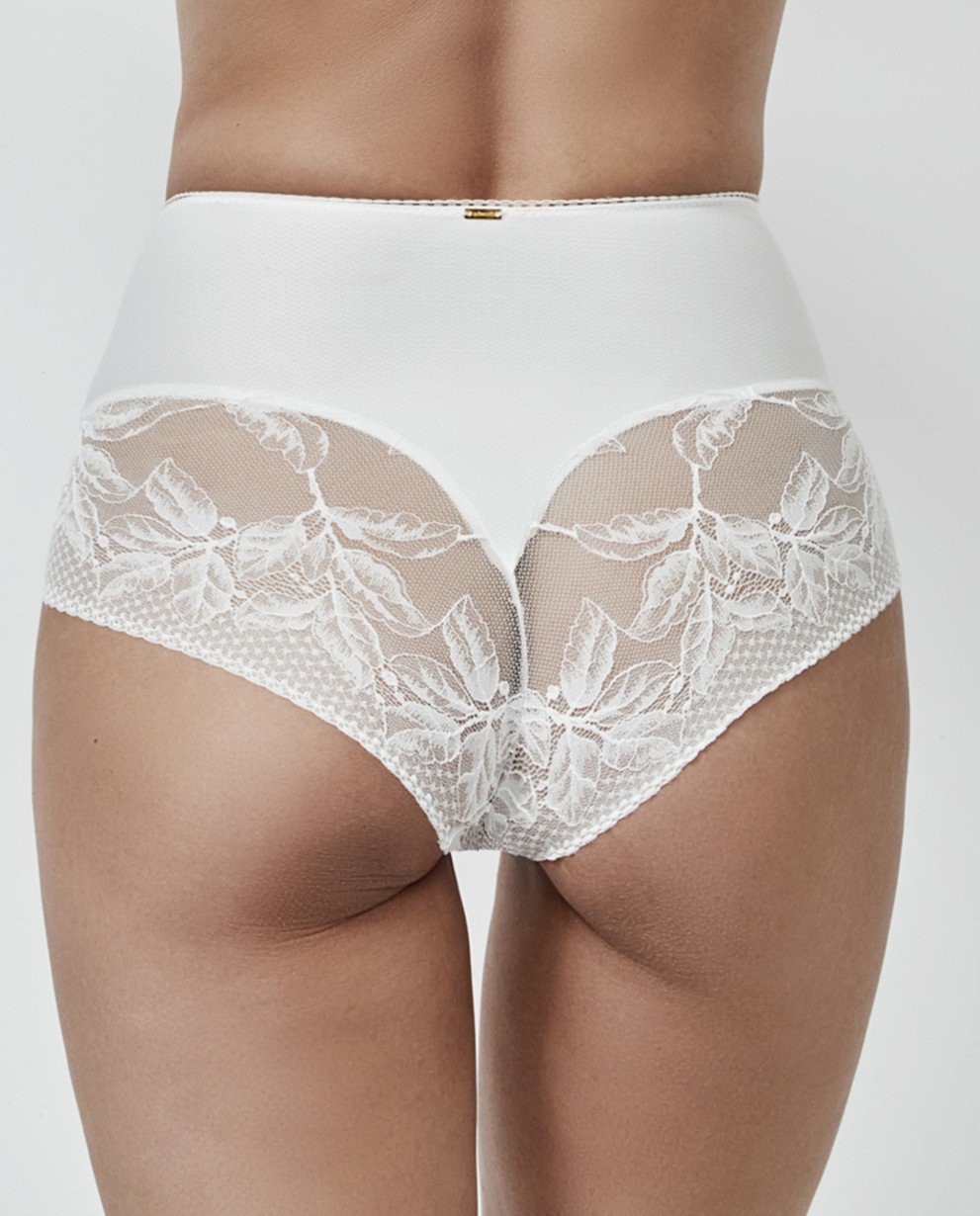 SLIP MODELLANTE A VITA ALTA CON PIZZO