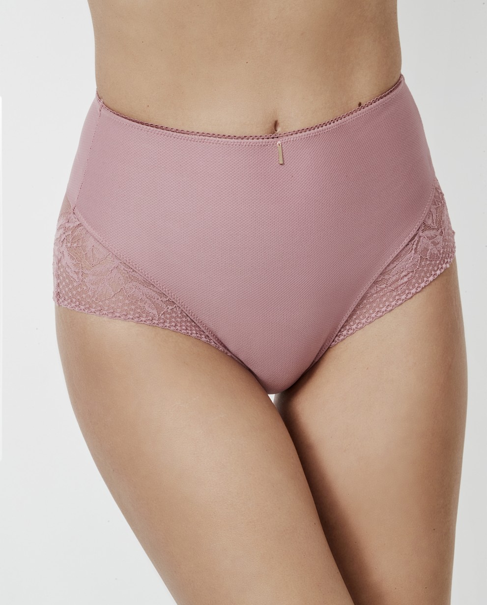 SLIP MODELLANTE A VITA ALTA CON PIZZO