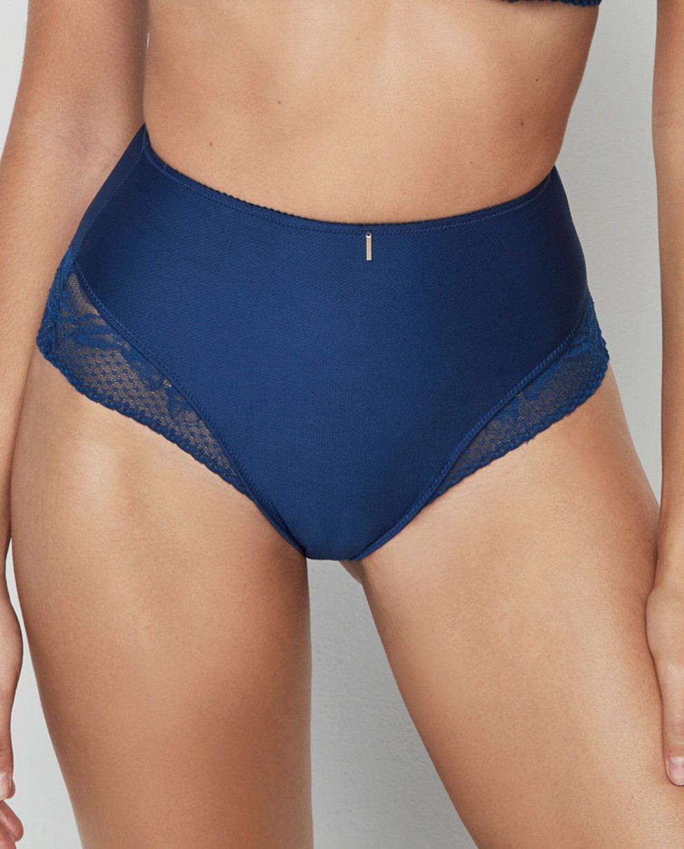 SLIP MODELLANTE A VITA ALTA CON PIZZO