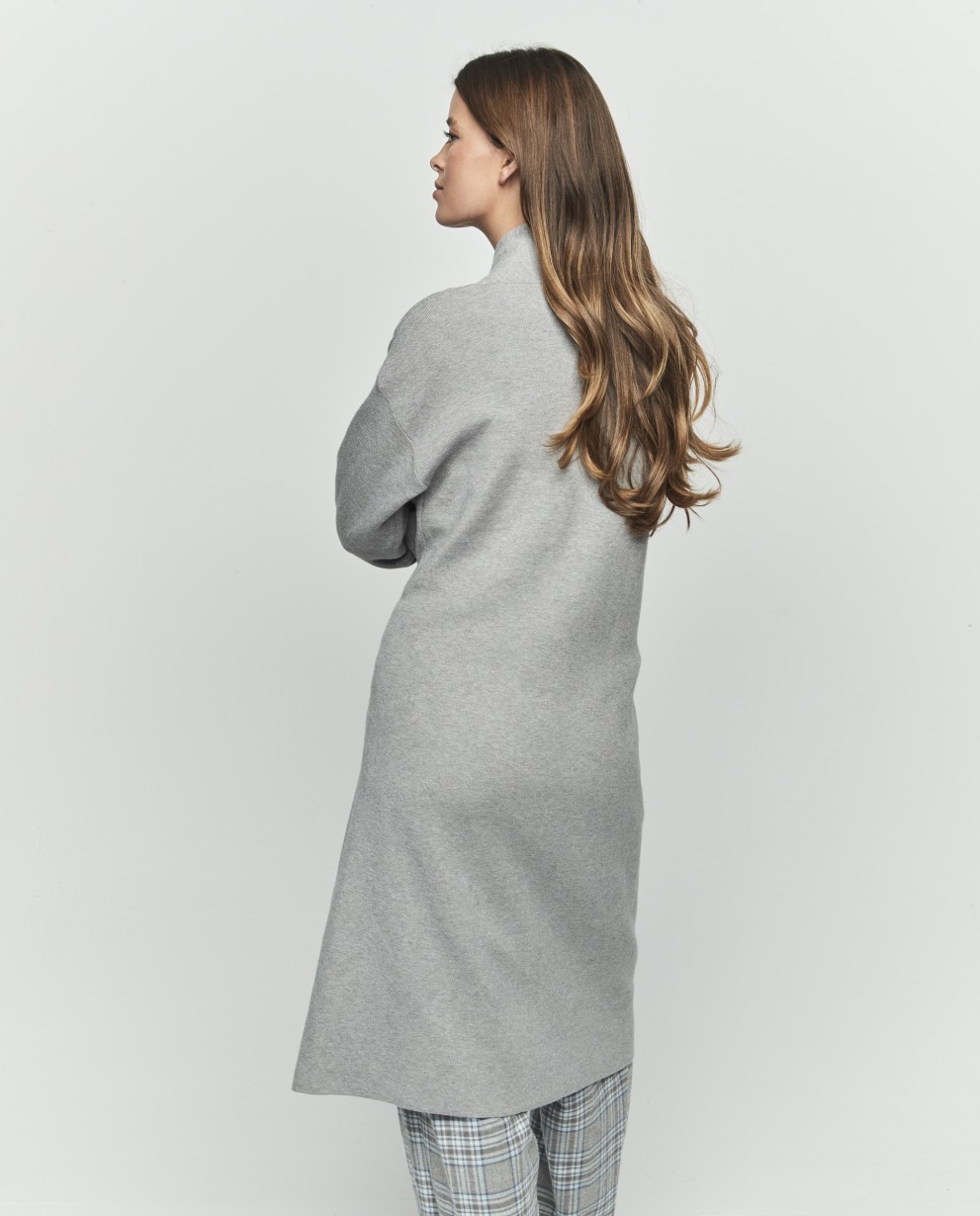 CARDIGAN CON TASCA LUCIDA