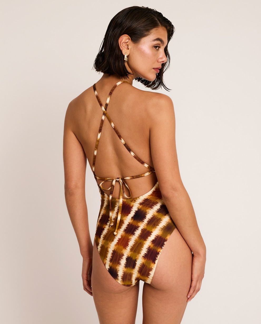 COSTUME DA BAGNO CON SCOLLATURA PROFONDA