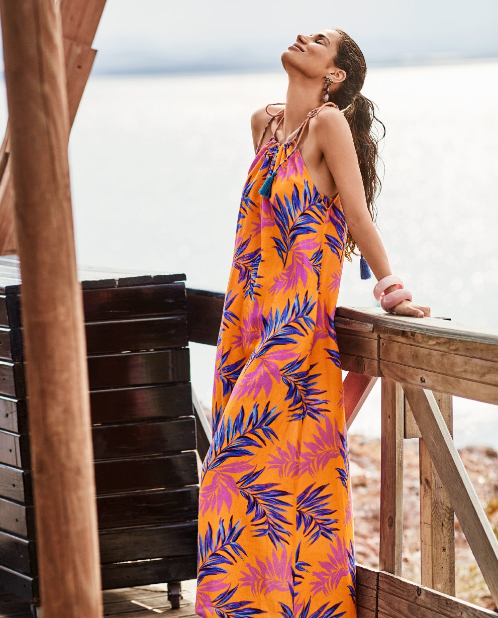 VESTIDO LARGO ESCOTE HALTER