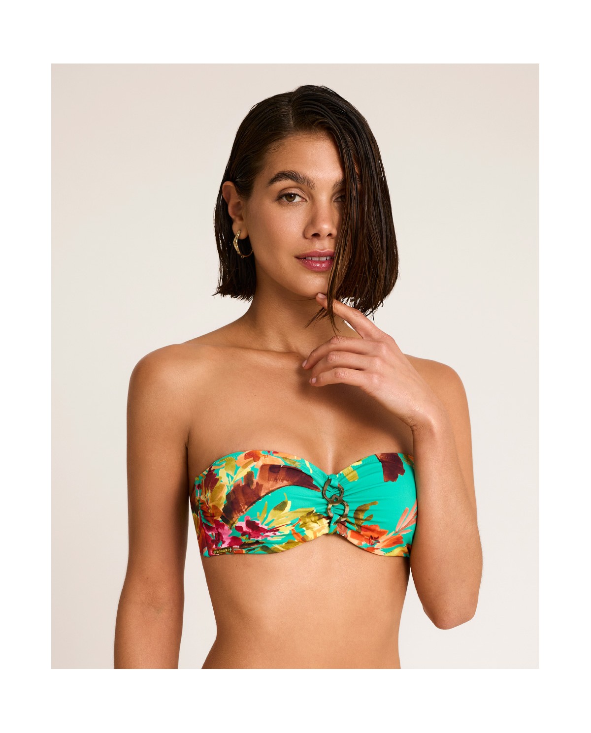 TOP BIKINI BANDEAU SIN COPA
