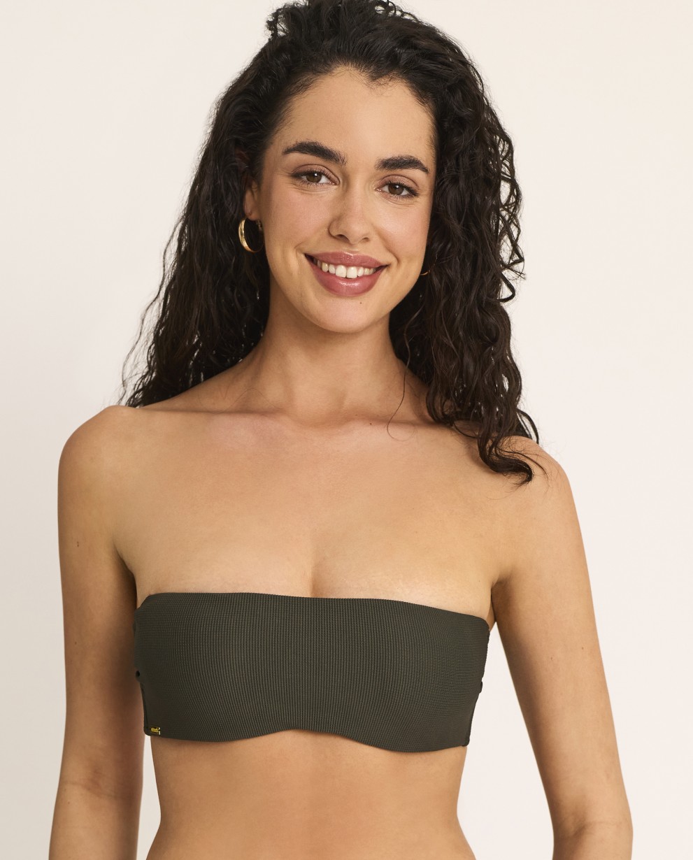 TOP BIKINI BANDEAU SEM COPA
