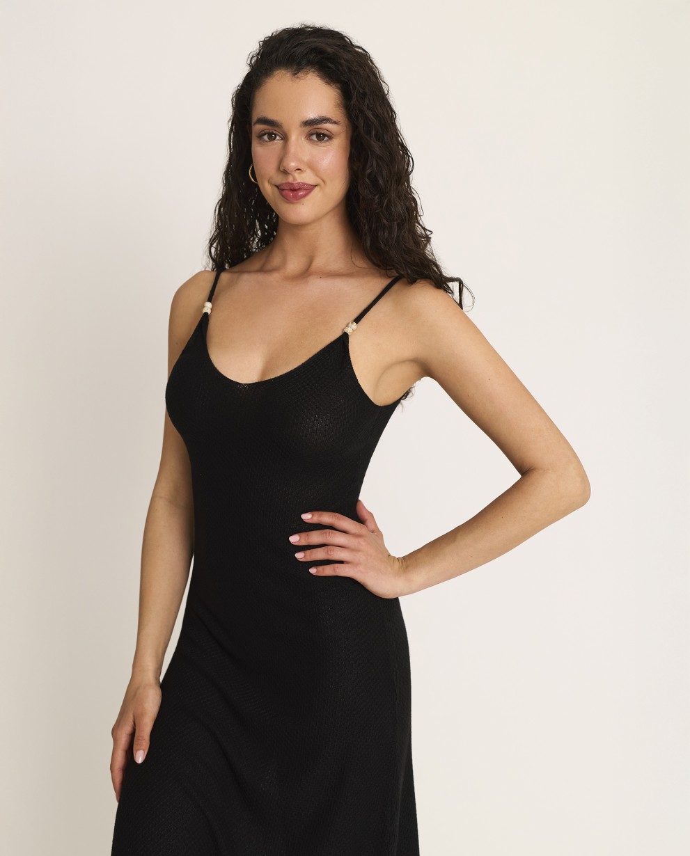 VESTIDO LONGO DE TRICÔ