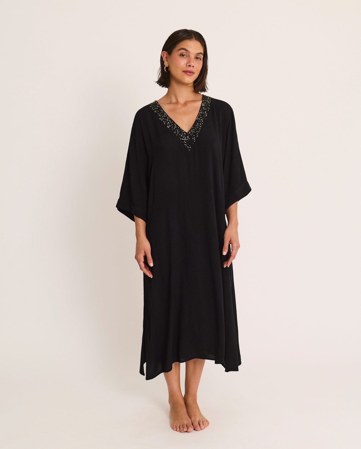 V-NECK DRESS