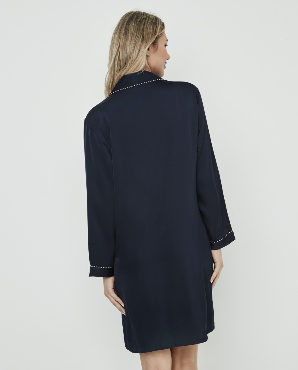 CAMISÓN CAMISERO SATINADO
