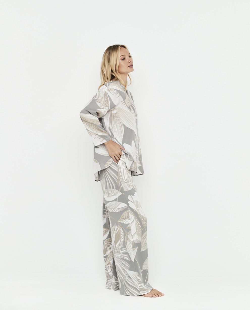 PIJAMA BOTONES CUELLO MAO