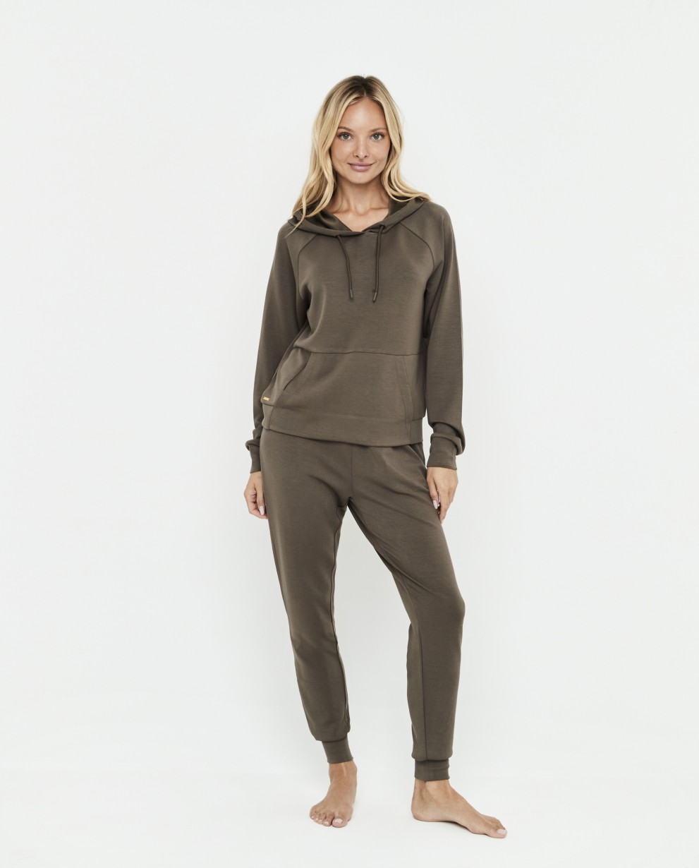 HOODED SWEATSHIRT AND TROUSERS SET