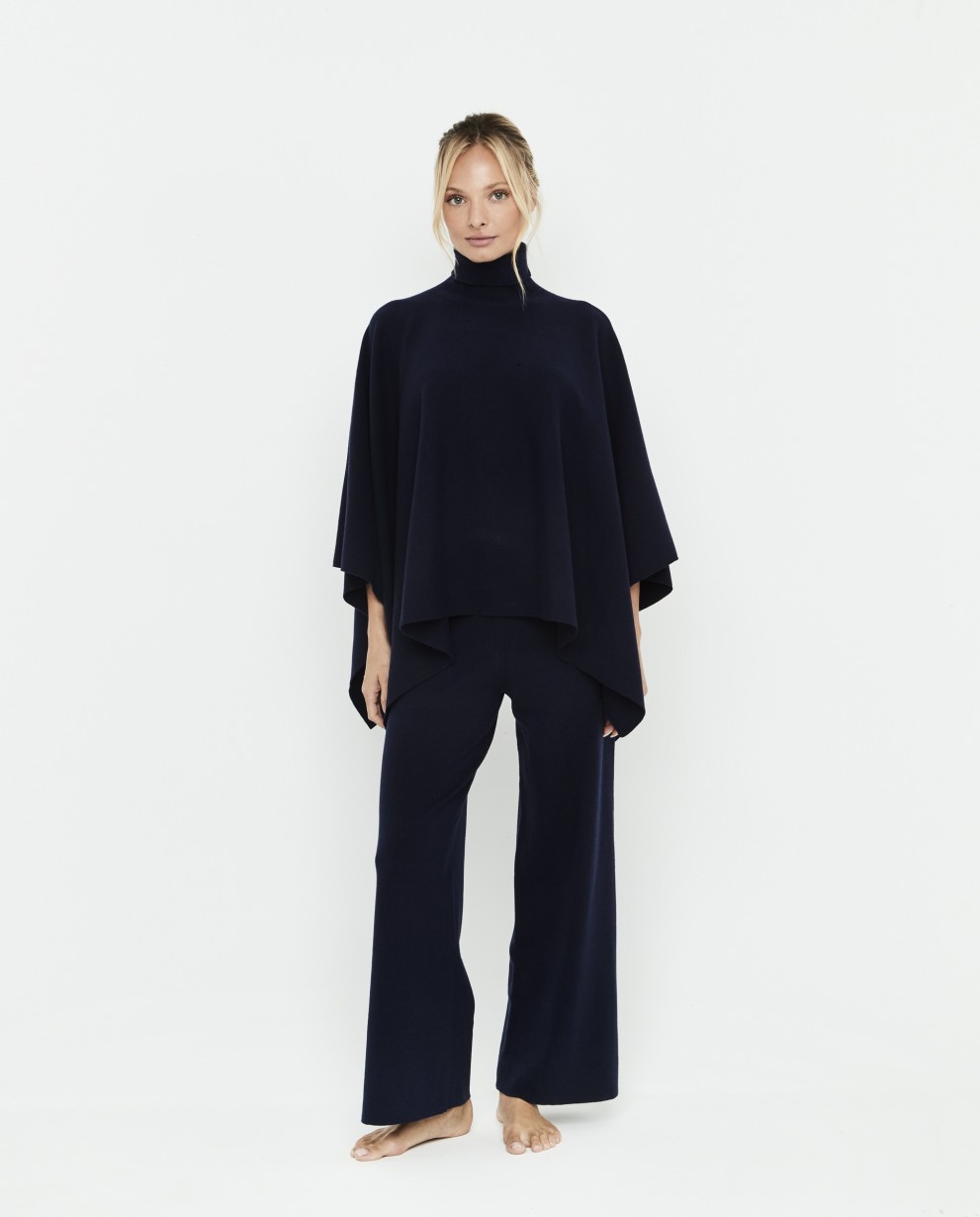 COMPLETO PONCHO IN MAGLIA