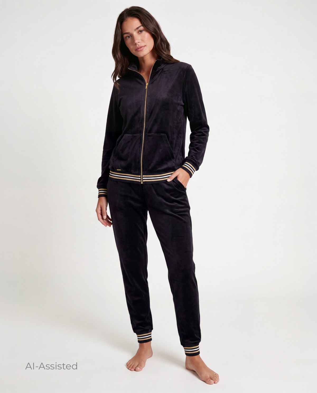 COMPLETO GIACCA E PANTALONI IN VELLUTO