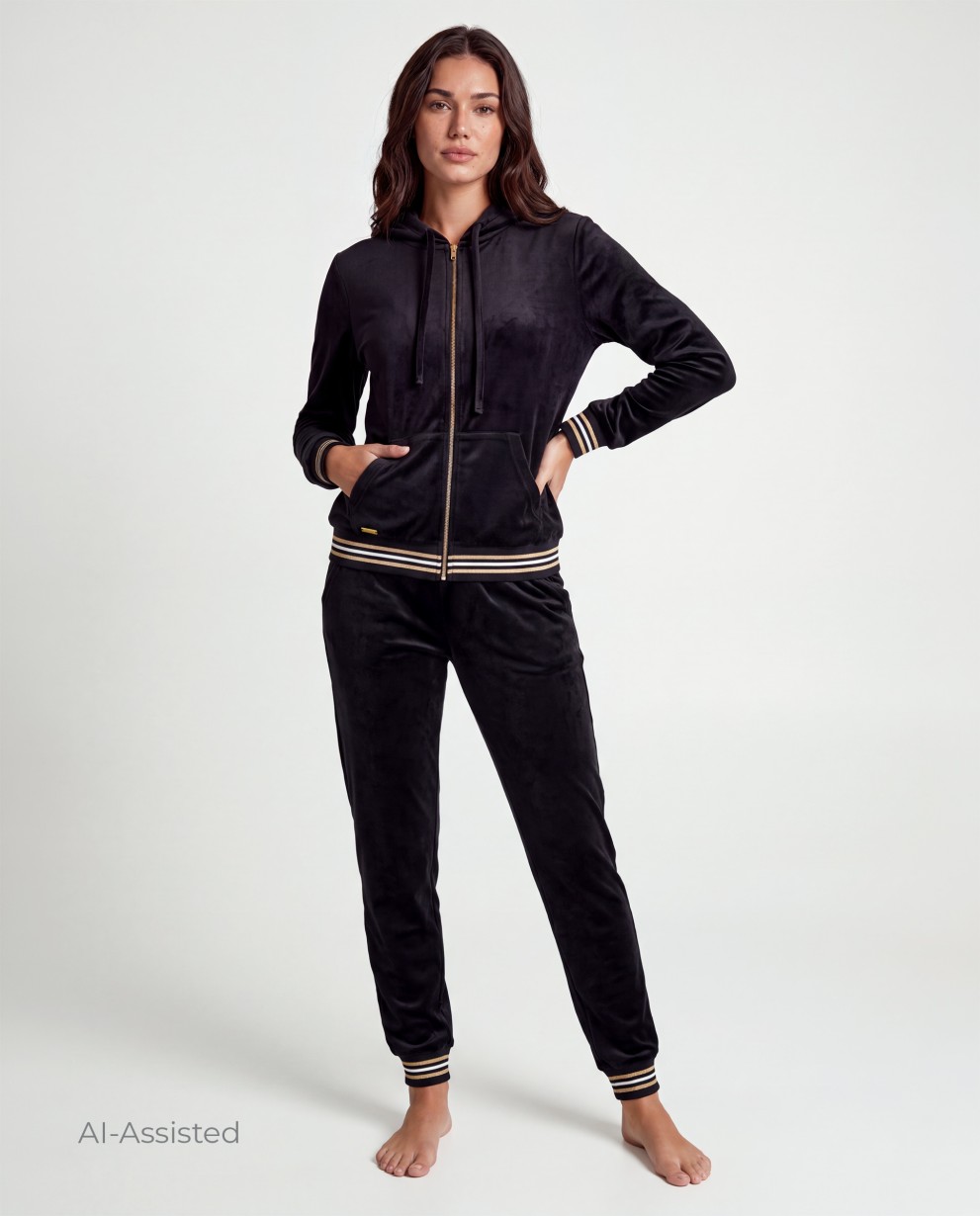 COMPLETO GIACCA E PANTALONI IN VELLUTO