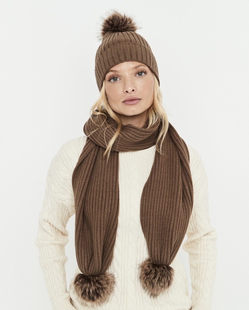 SET CAPPELLO E SCIARPA CON PON PON