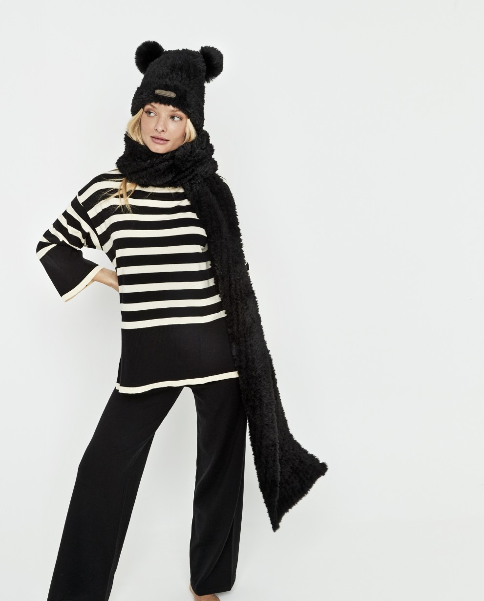 SET GORRO Y BUFANDA 2 POMPONES