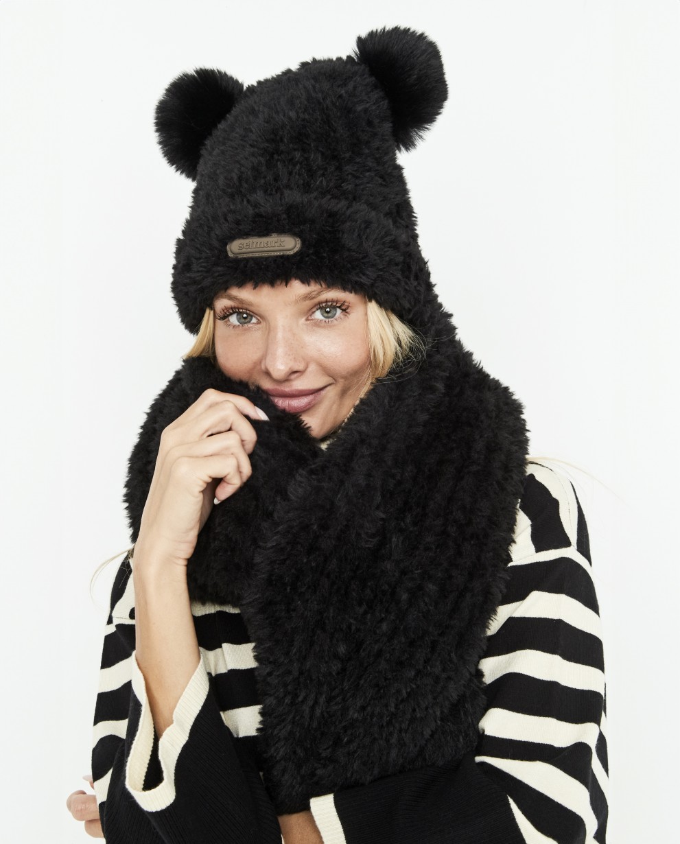 SET GORRO Y BUFANDA 2 POMPONES