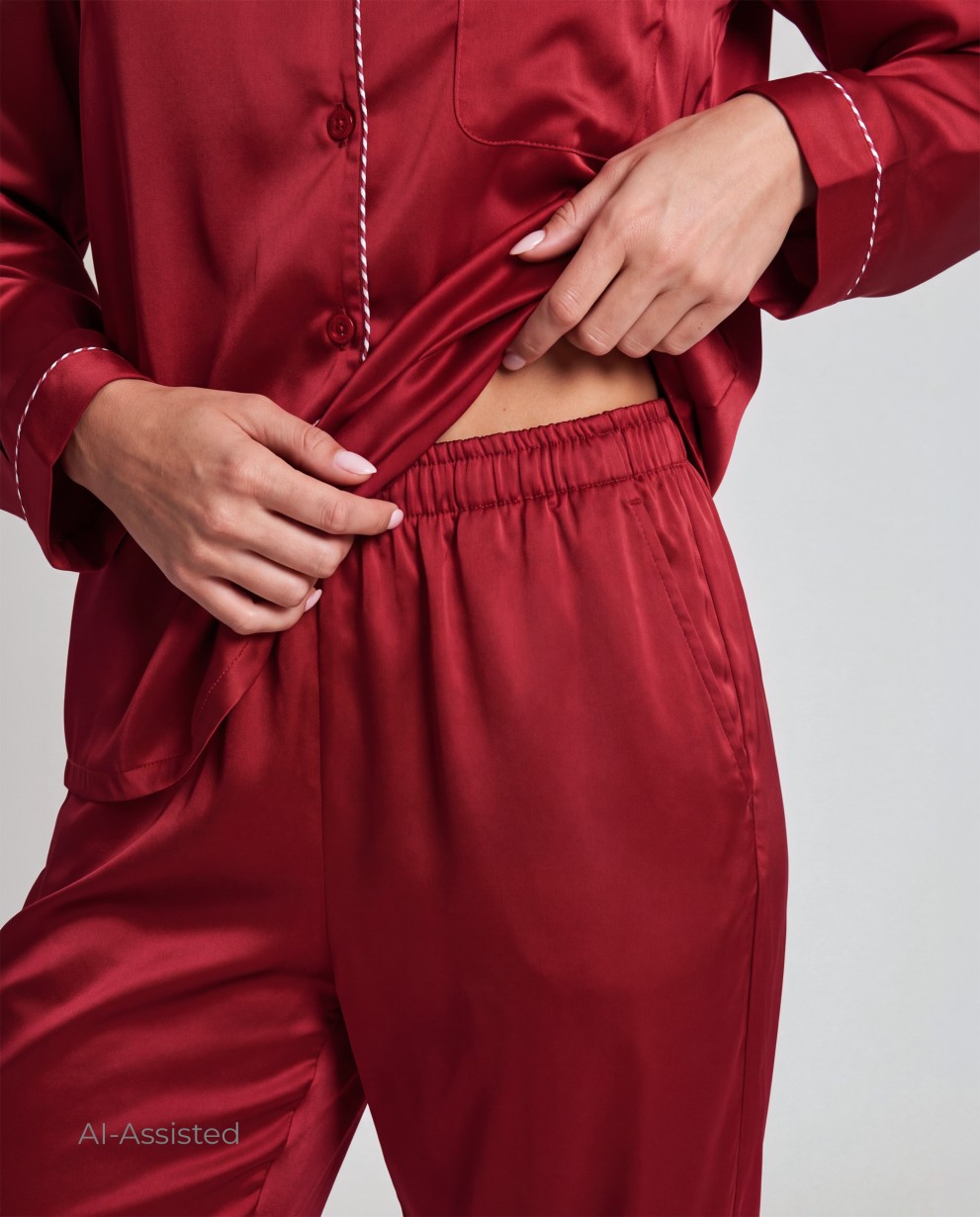 PIJAMA CORTE MASCULINO SATINADO