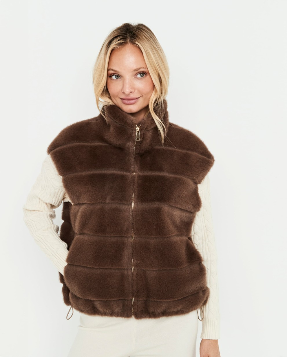 PADDED BELTED VEST